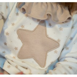 Pijama camel y estrellas niña