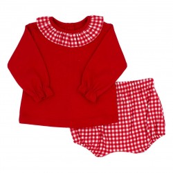 Conjunto bebé invierno rojo