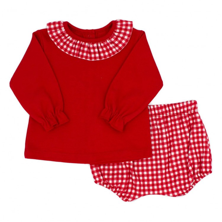 Conjunto bebé invierno rojo