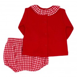 Conjunto bebé invierno rojo