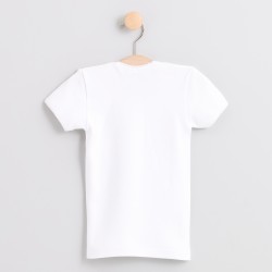 Camiseta interior manga corta niña Algodón-elastano
