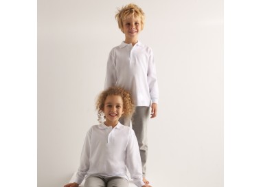 Polos unisex algodón poliester niños