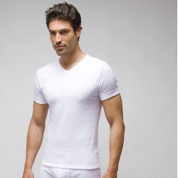 Camiseta interior algodón hombre