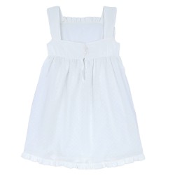 Camisón de comunión plumeti crudo