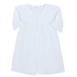 Bata Primera Comunión plumetti blanco