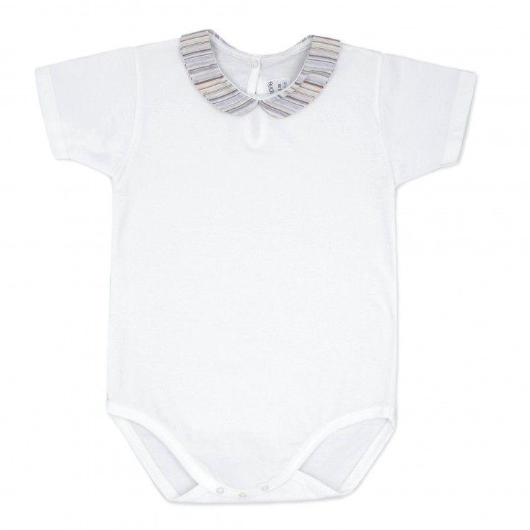 Body manga corta cuello cuador vichy azul Body manga corta cuello cuador vichy azul
