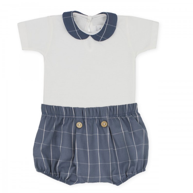 Conjunto body + bombacho cuadros talla 1 mes Conjunto body + bombacho cuadros talla 1 mes