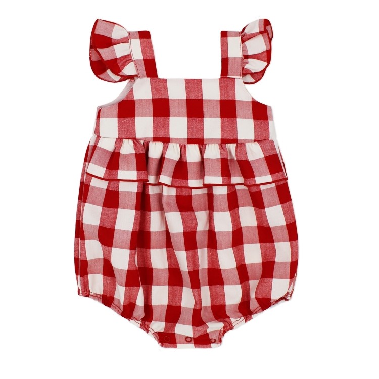 Ranita bebé niña vichy rojo o marino Ranita bebé niña vichy rojo o marino