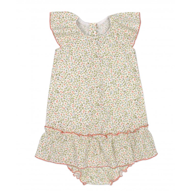 Vestido con braguita liberty coral Vestido con braguita liberty coral