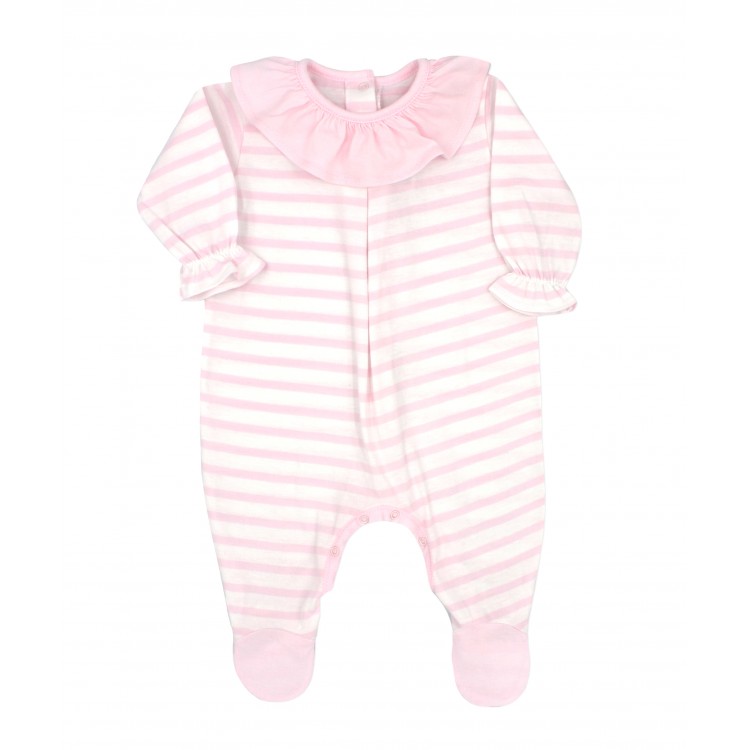 Pelele rayas marineras rosa