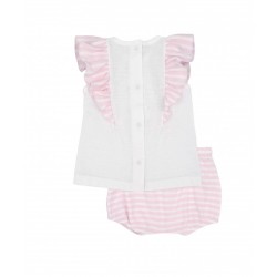 Conjunto 2 piezas niña volantes
