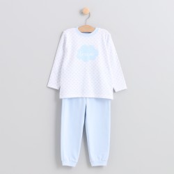 Pijama infantil invierno celeste