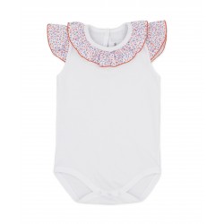 Set peto + body con estampado floral