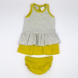 vestido de bebé punto algodón