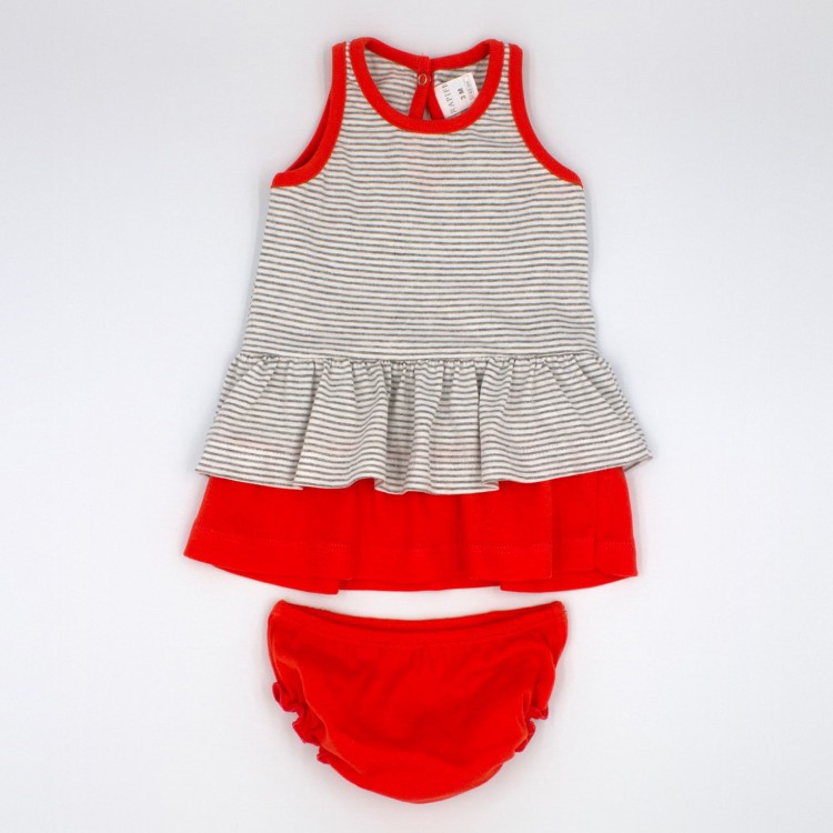 Pololo de bebé sin mangas rojo