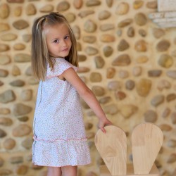 Vestido con braguita liberty coral