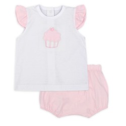 Conjunto camiseta y bombacho de punto Cala (4313S23)