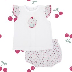Conjunto de niña estampado veraqno