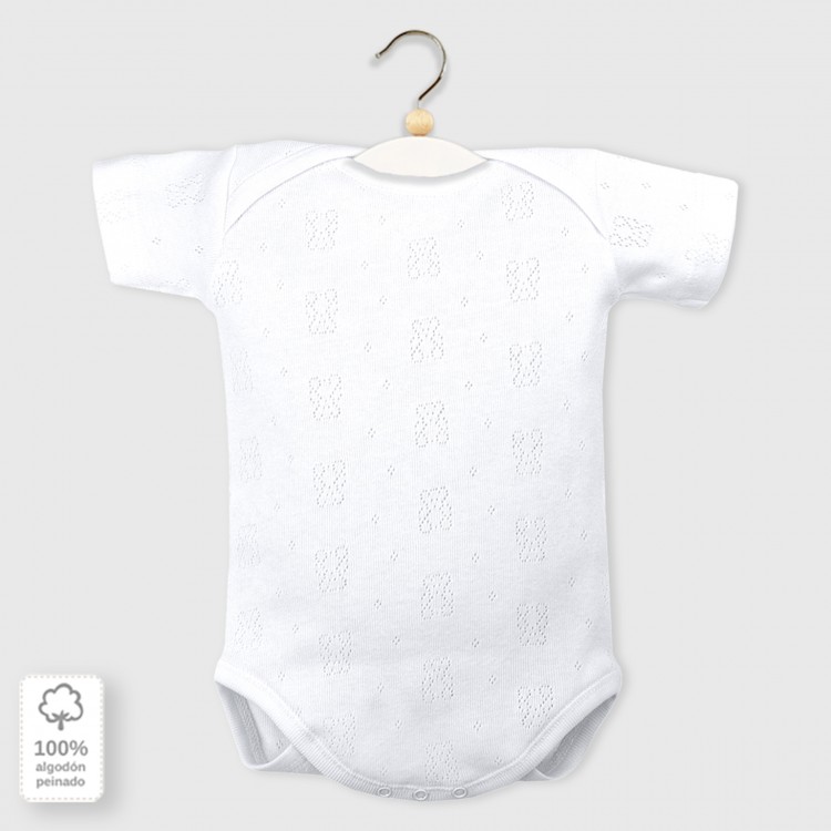 Body bebé cuello americano manga corta Body bebé cuello americano manga corta