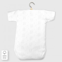 Body bebé cuello americano manga corta