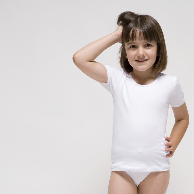 Camiseta interior niño algodon best sale