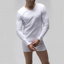 Camiseta hombre algodón blanca