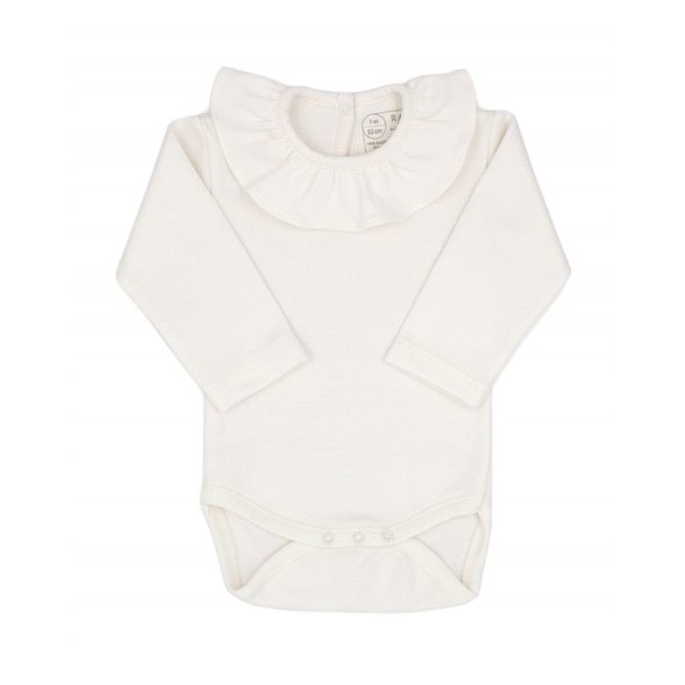 Body de algodón cuello volante unisex Body de algodón cuello volante unisex
