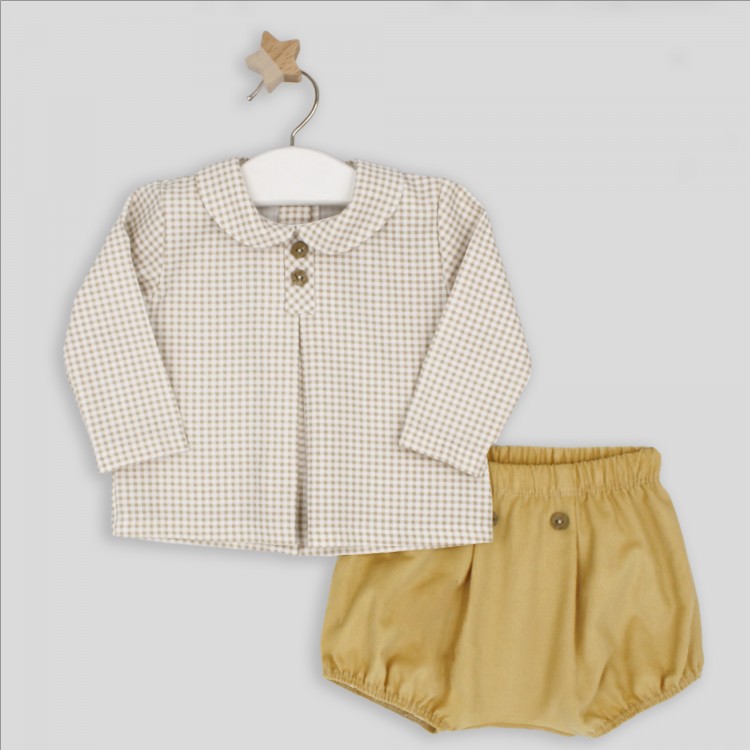 Conjunto beb� mostaza Conjunto beb� mostaza