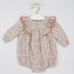 Pelele estampado flores niña