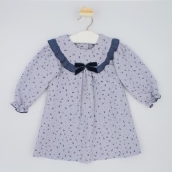 Vestido liberty azul royal