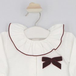 Conjunto de blusa y falda escocesa mi�a
