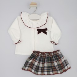 Conjunto falda y blusa bebé