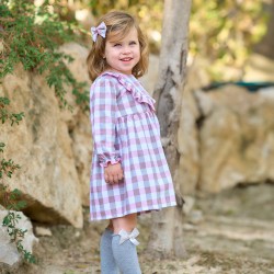 Vestido de cuadros niña