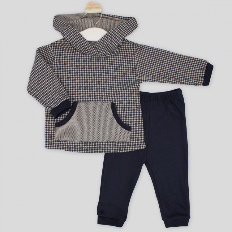 Chandal beb� capucha y bolsillo canguro