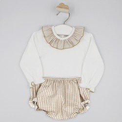 Conjunto dos piezas vichy bebé