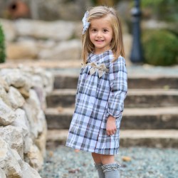 Vestido gris invierno bebé