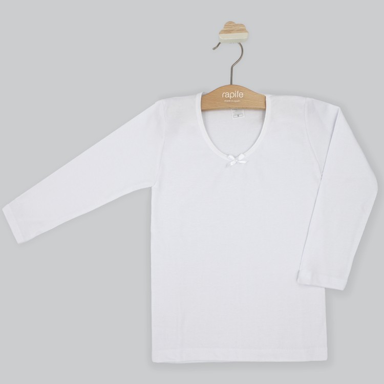 Camiseta interior manga larga algodón felpado