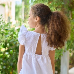 Camisón Comunión plumeti blanco