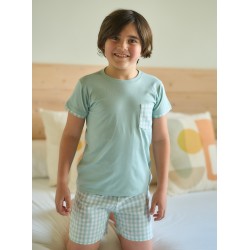 copy of Pijama de ceremonia niño rayas verdes