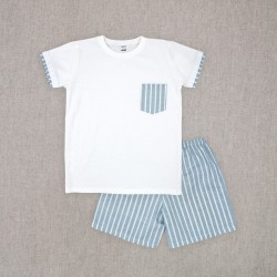 copy of Pijama rayas azules comunión