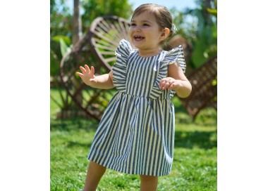 Vestido de rayas bebé