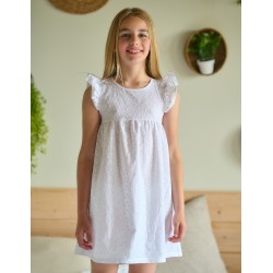 Camisón comunión bordado flores