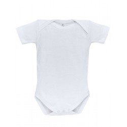 Body bebé cuello americano manga corta 100% algodón.