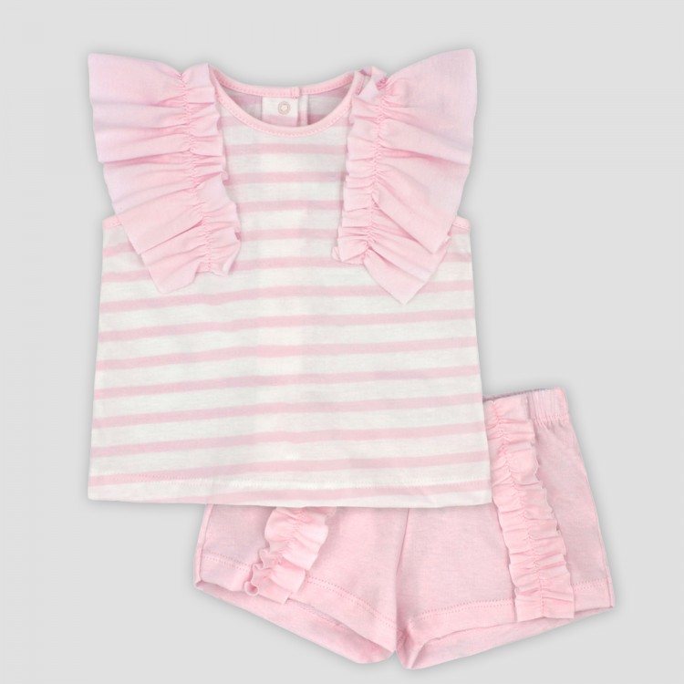 Conjunto algodón bebé rayas Conjunto algodón bebé rayas