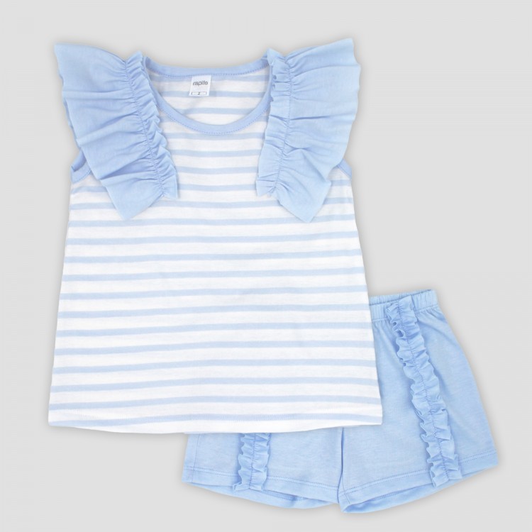 Conjunto algodón bebé rayas Conjunto algodón bebé rayas