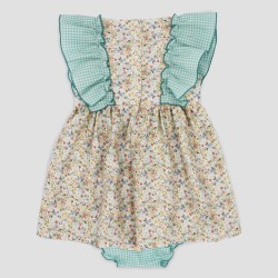 Vestido con braguita liberty y vichy